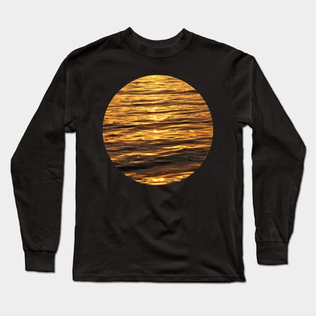 Abstract Ocean Sunset Long Sleeve T-Shirt by KaSaPo